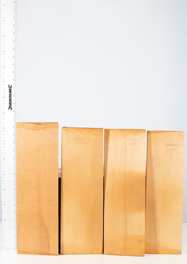 Four violin fronts, spruce