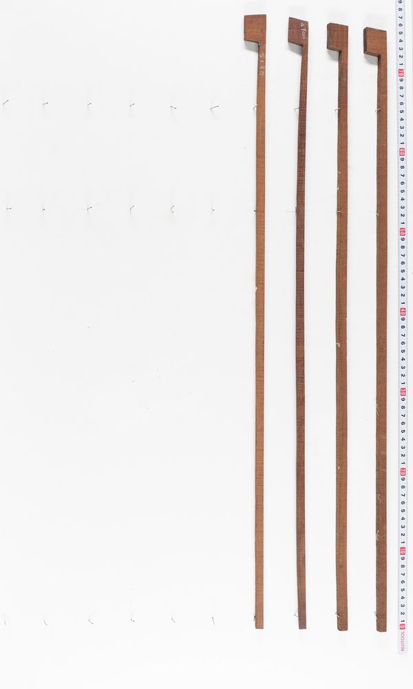 Four pernambuco bow blanks