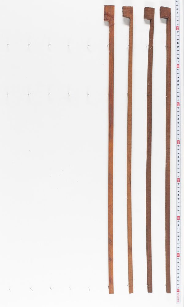 Four pernambuco bow blanks