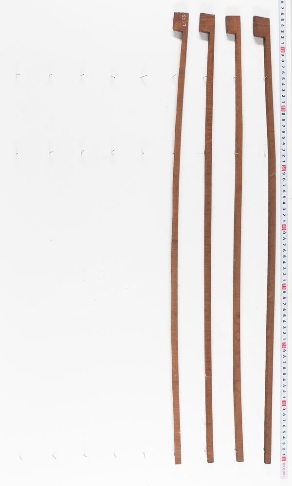 Four pernambuco bow blanks