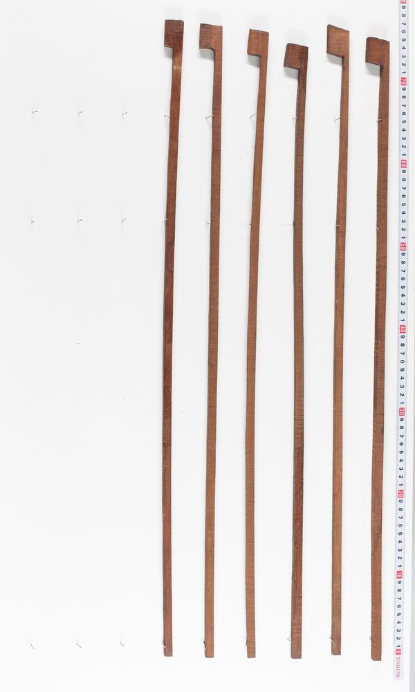 Six pernambuco bow blanks