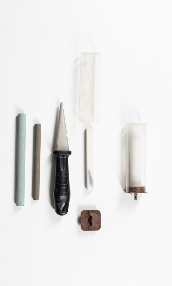 Five sharpening stones