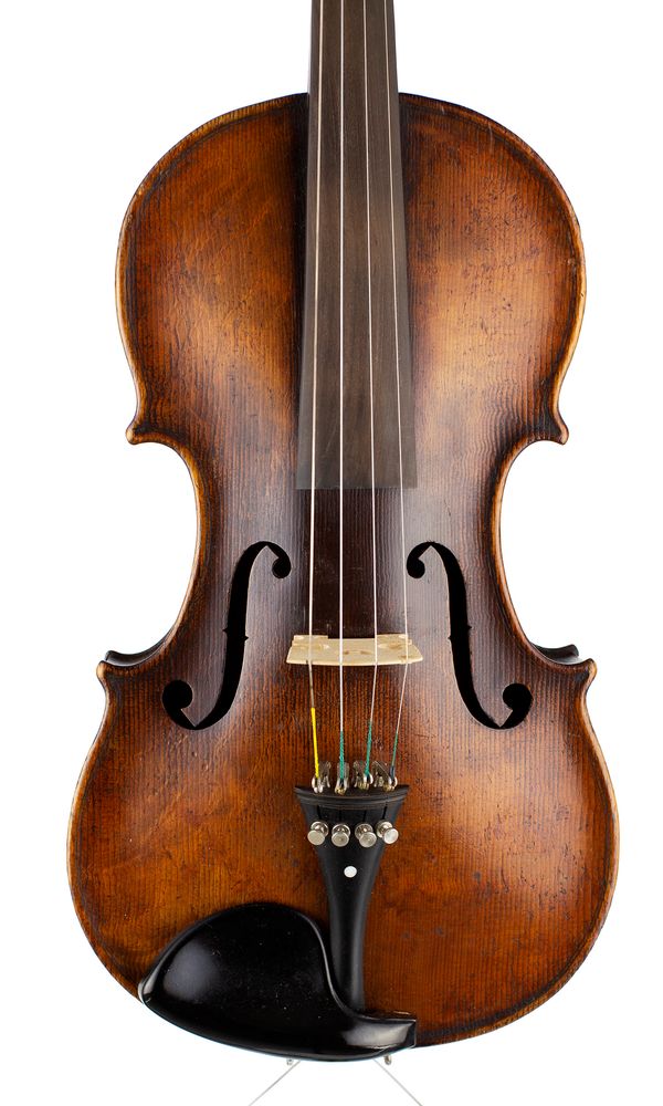 A violin, labelled Antonius Stradivarius