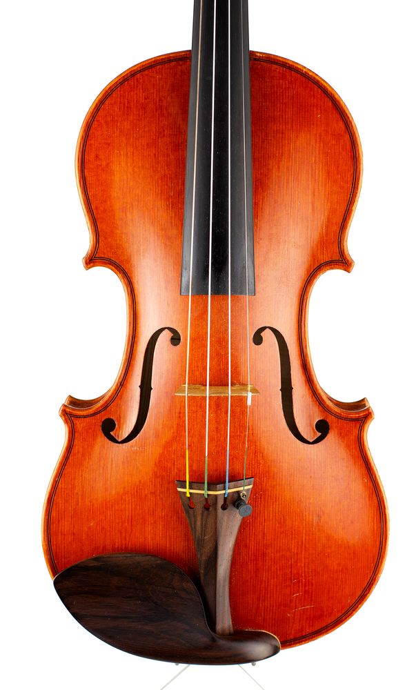 A violin, labelled Ani Dimitrova