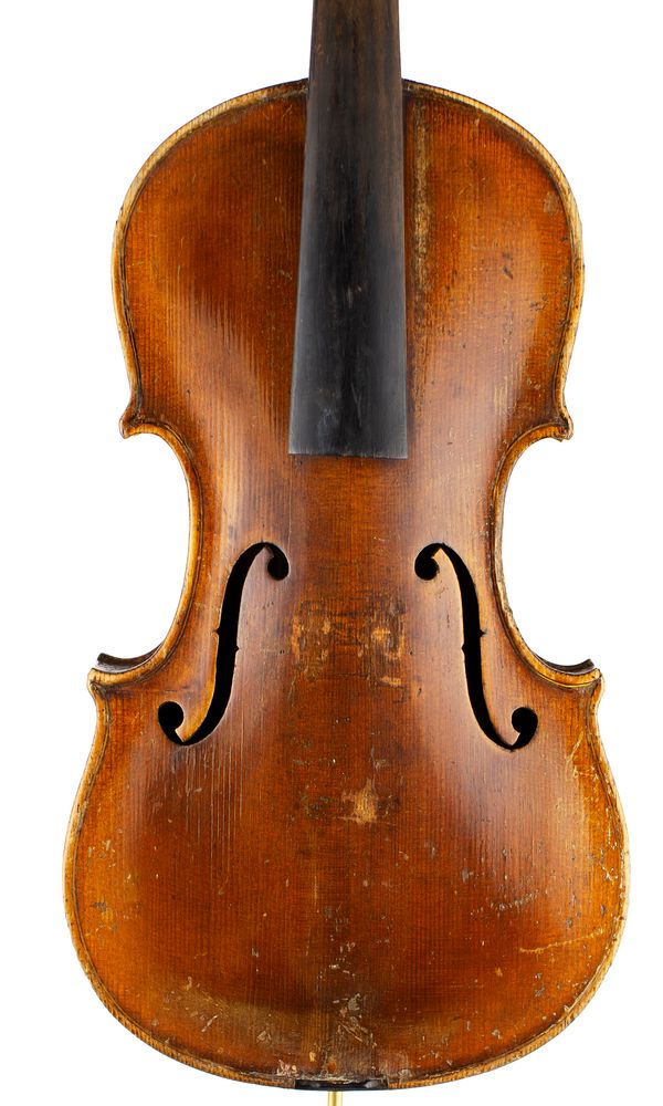 A violin, labelled Gebruder Placht