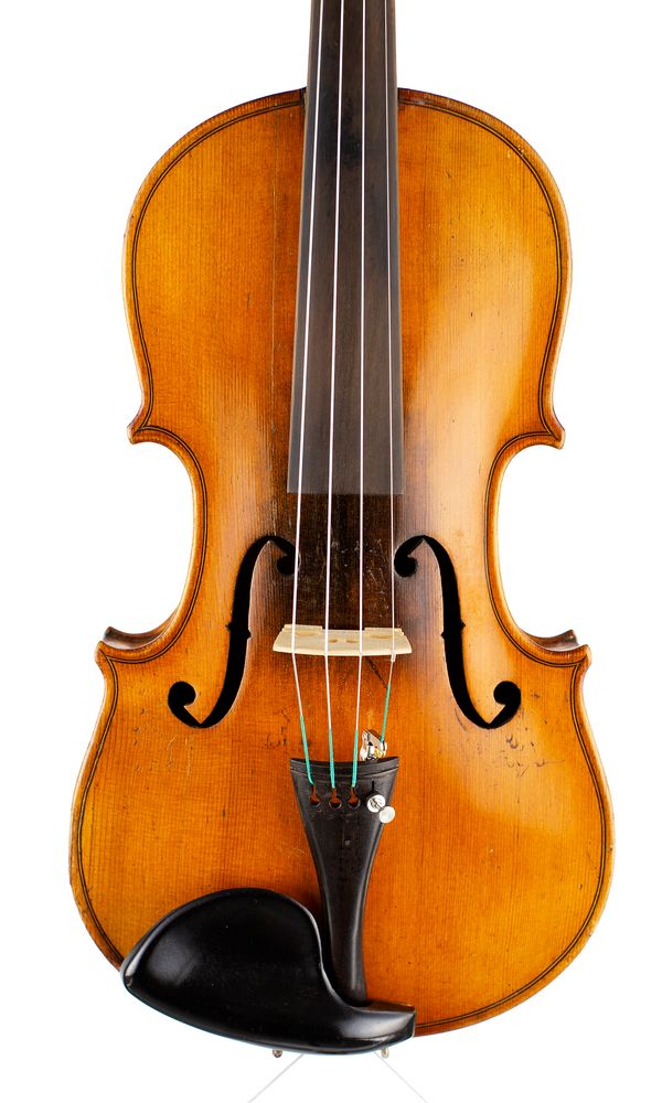 A three-quarter sized violin, unlabelled