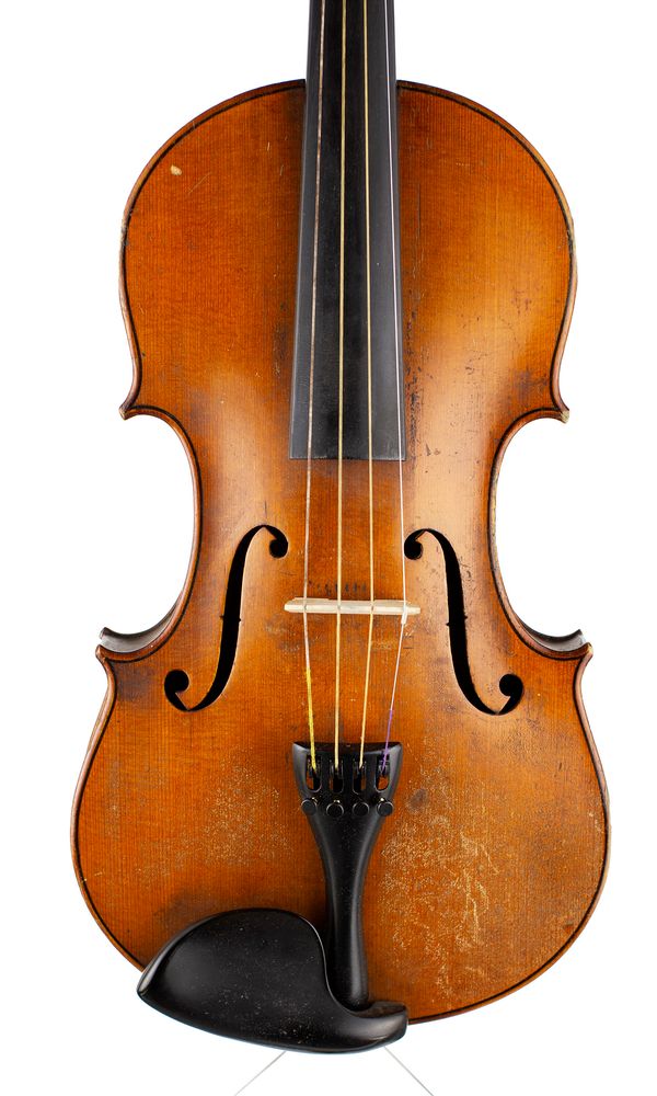 A violin, labelled Antonius Stradiuarius Cremonenfis