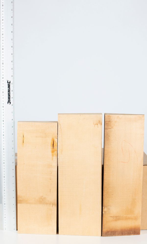 Four violin fronts, spruce