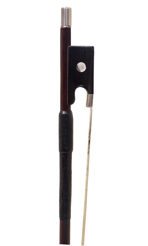A silver-mounted violin bow by C. N. Bazin (after Tubbs), France