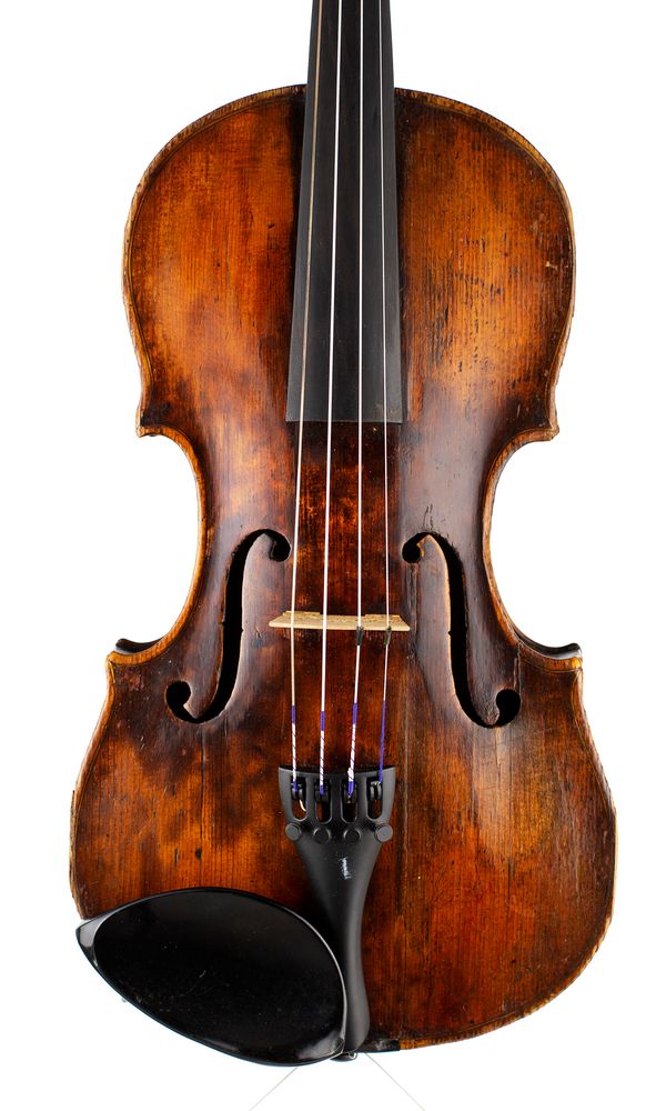 A violin, labelled Matteo Goffriller