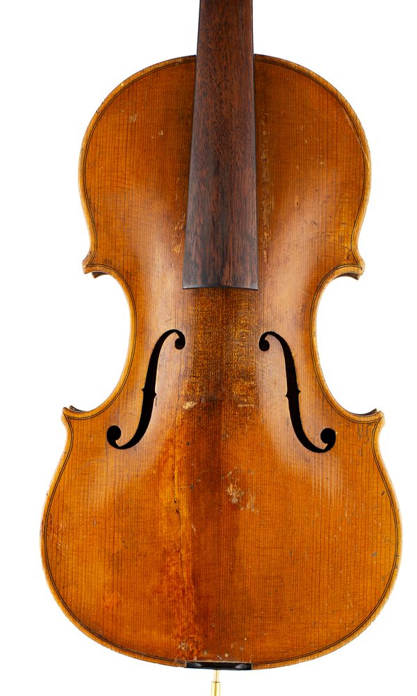 A violin, labelled [Olig. F. Dillenz?]