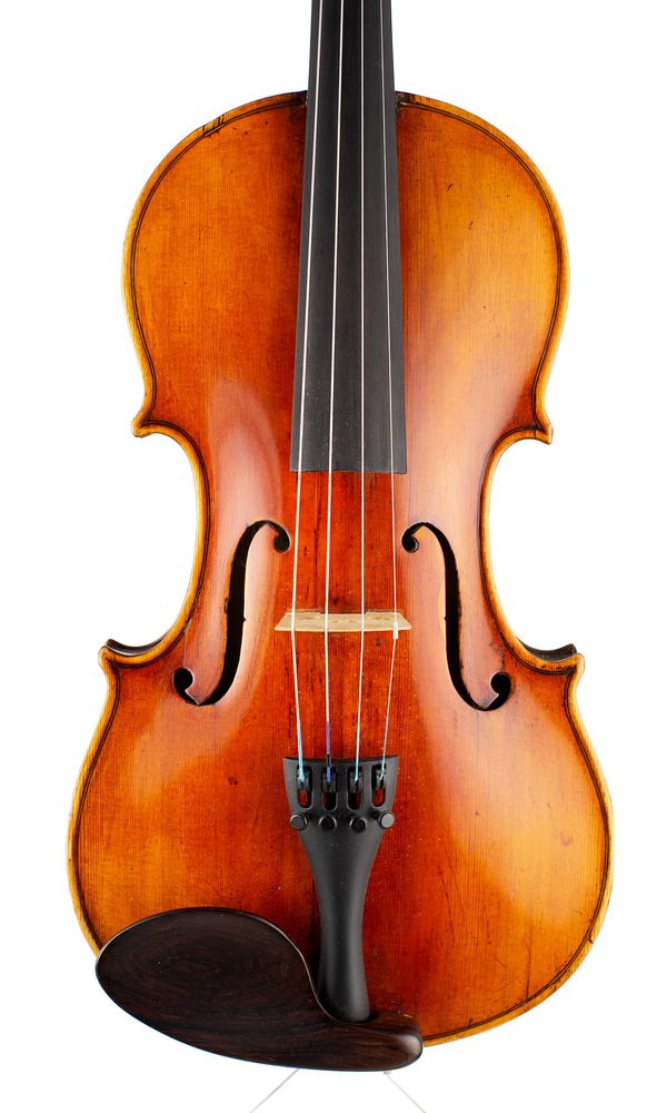 A violin, labelled Nicolas Lupot