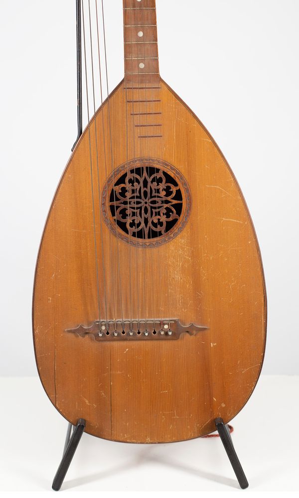 A harp-guitar, unlabelled