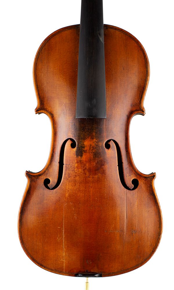 A violin, labelled Antonius Stradiuarius