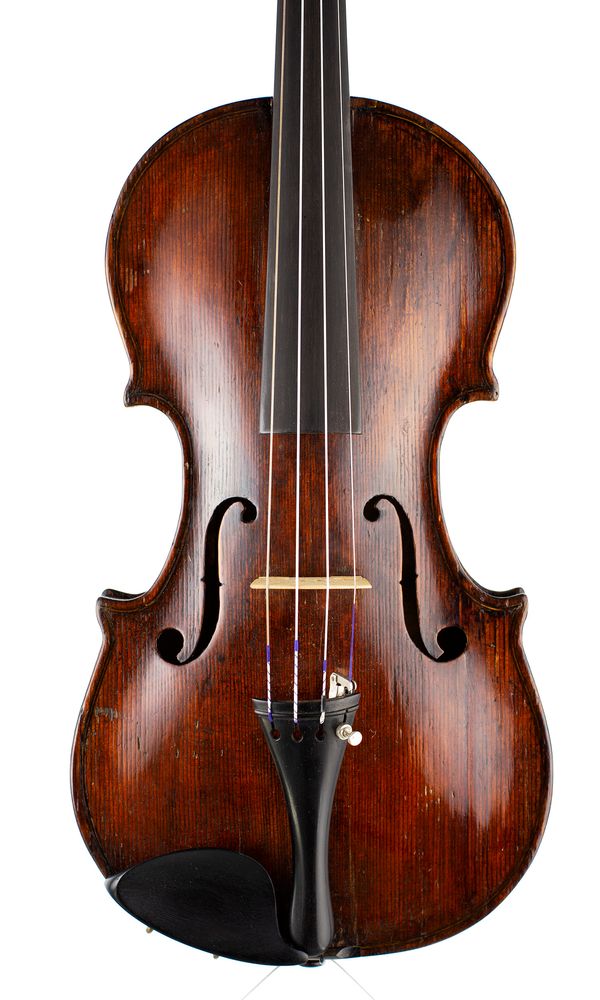 A violin, labelled Matteo Goffriller