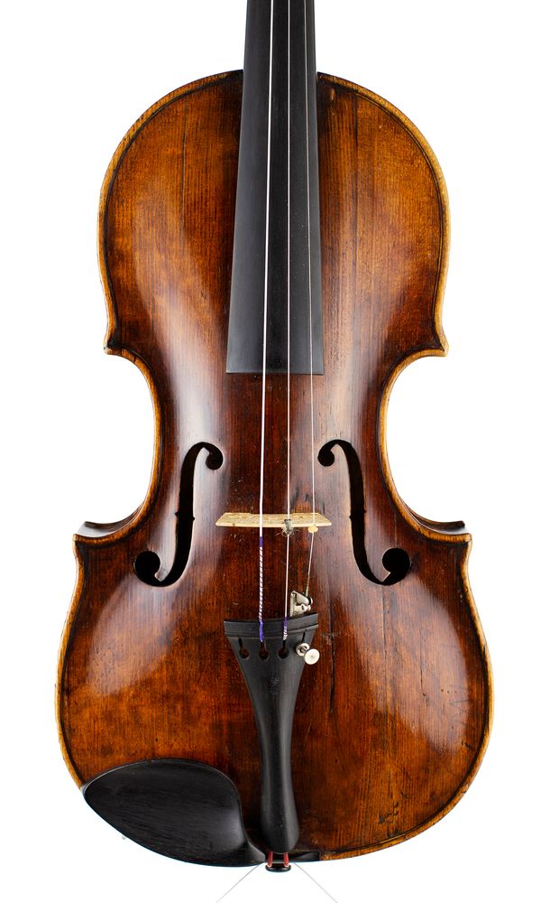 A violin, labelled Dominicus Montagnana