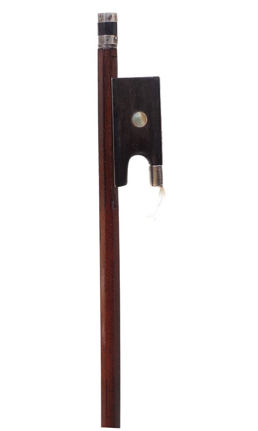 A silver-mounted violin bow, Workshop of Jérôme Thibouville-Lamy, France