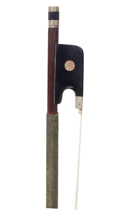 A nickel-mounted cello bow