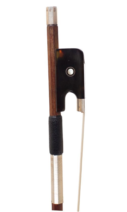 A silver-mounted cello bow by Horst Schicker, Germany