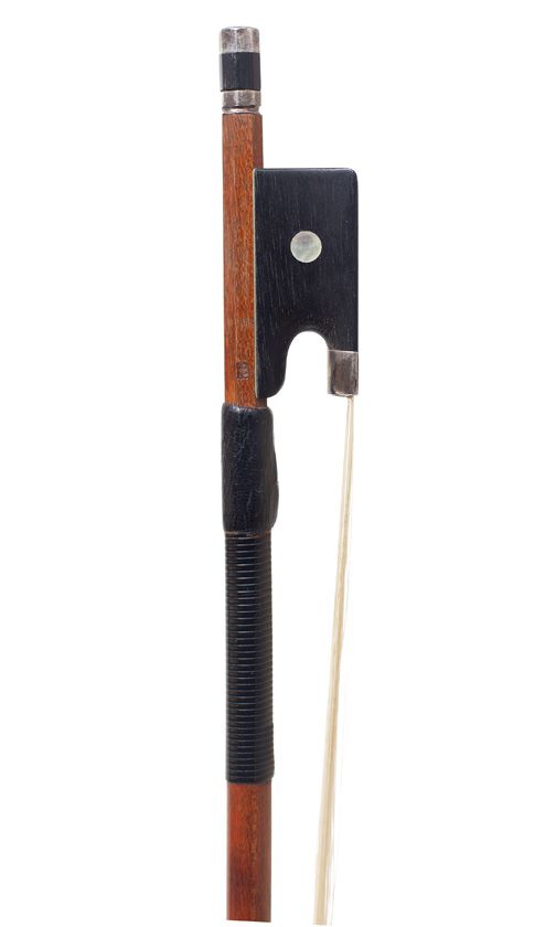 A silver-mounted violin bow