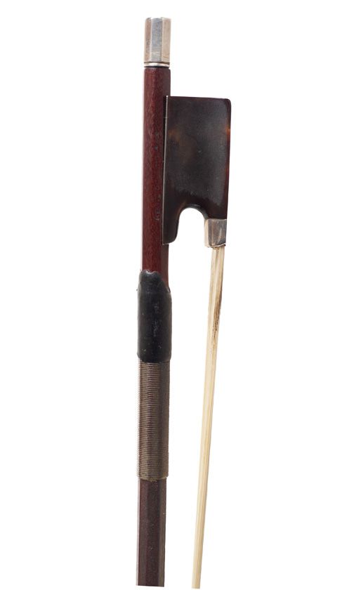 A silver-mounted violin bow by Heinz Dölling, Germany