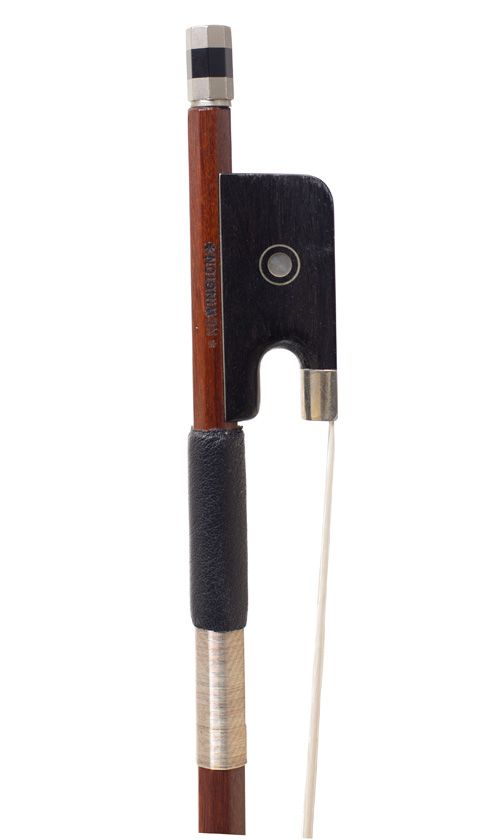 A nickel-mounted cello bow