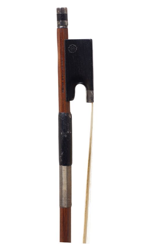 A silver-mounted violin bow