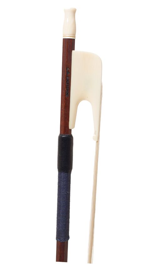 An ivory-mounted viola bow by A. R. Bultitude, England