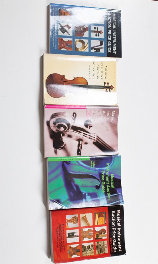 Eleven musical instrument auction price guides