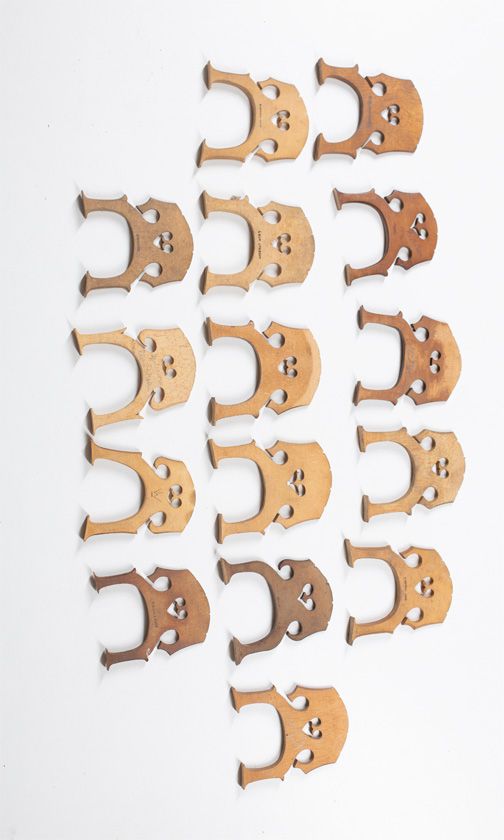 Fifteen cello bridges