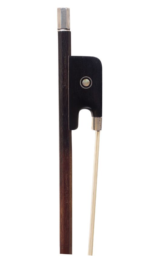 A silver-mounted cello bow by Eugène Sartory, Paris