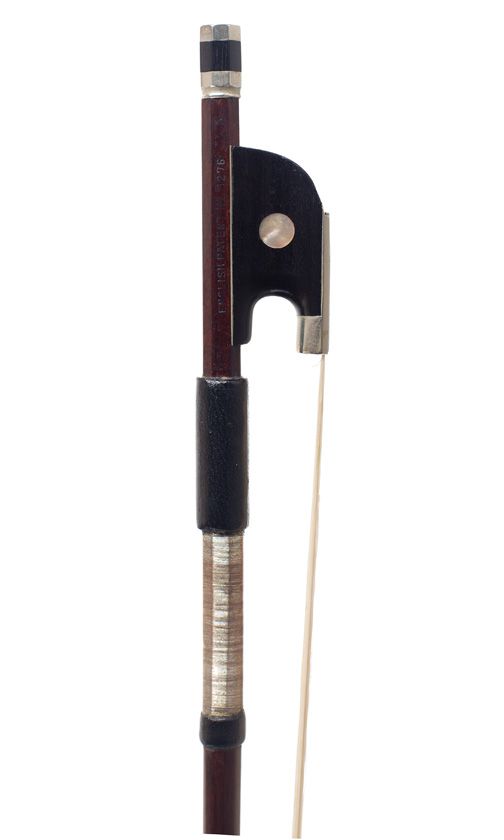 A nickel-mounted violin bow