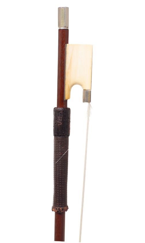 A silver-mounted violin bow
