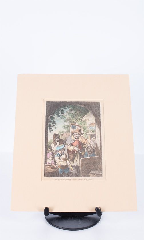 The Strolling Musicians, a print by Dietrich