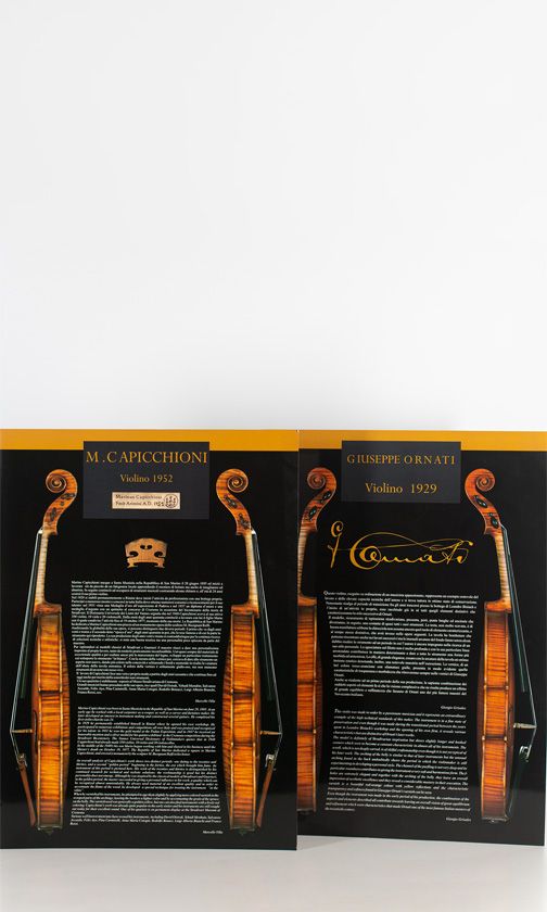 Two posters, M. Capicchioni Violino 1952 and G. Ornati Violino 1929