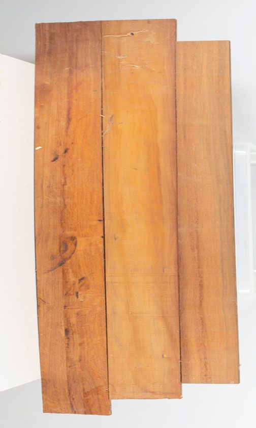 Five pieces of pernambuco