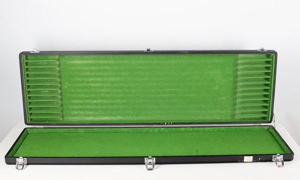 A bow case with space for twelve bows