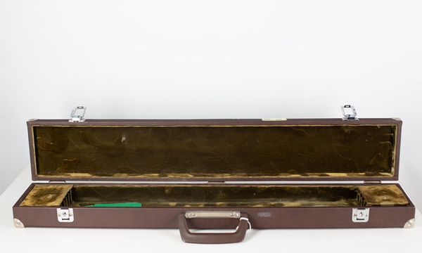 A bow case with space for six bows
