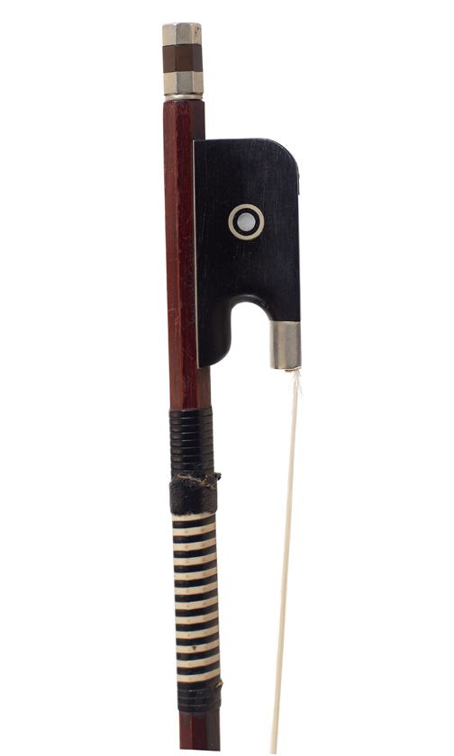 A nickel-mounted cello bow
