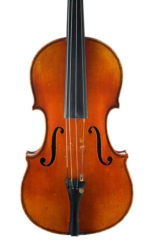 A child size violin, unlabelled over 100 years old