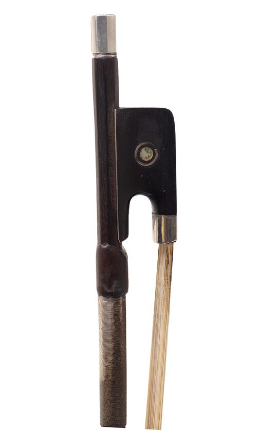 A silver-mounted cello bow by Cuniot-Hury, France