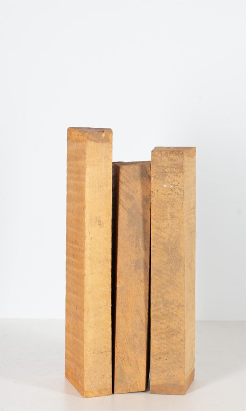 Three maple violin neck blanks