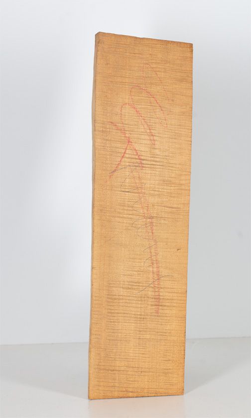 A two-piece maple violin back