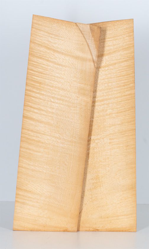 A two-piece maple violin back