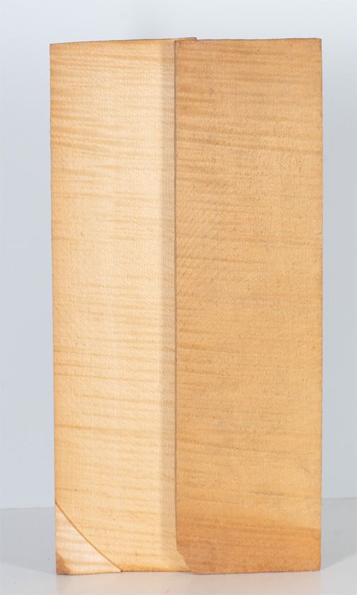 A two-piece maple violin back
