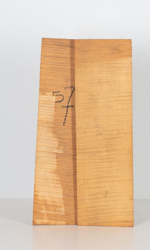 A two-piece maple violin back