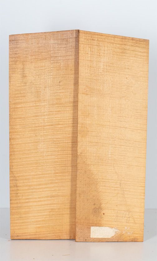 A two-piece maple violin back