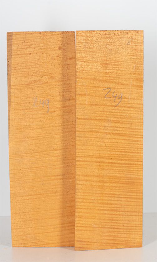 A two-piece maple violin back