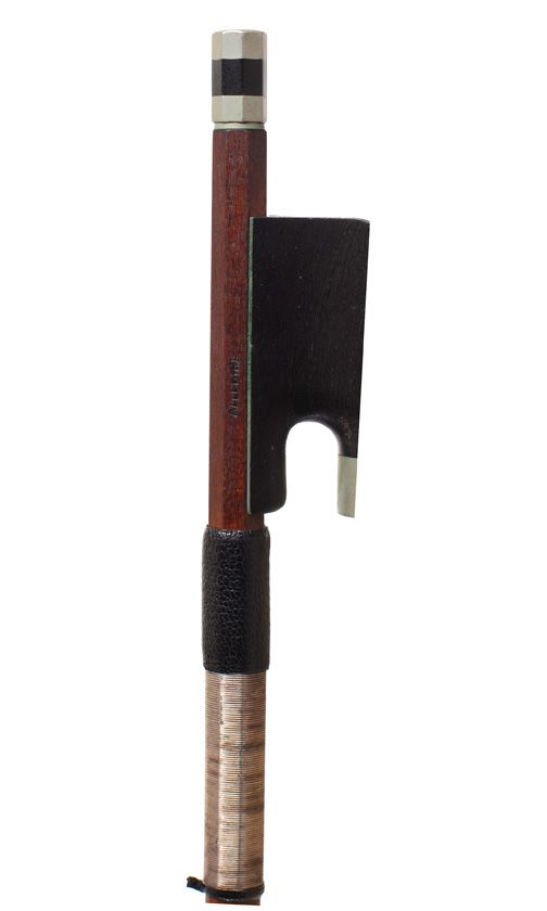 A nickel-mounted cello bow