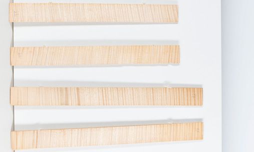 Four sets of maple violin ribs